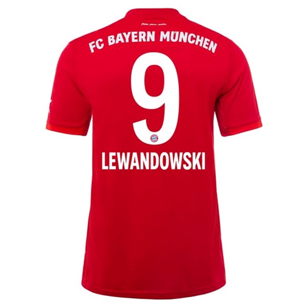 Camiseta Bayern Munich NO.9 Lewandowski 1ª Kit 2019 2020 Rojo